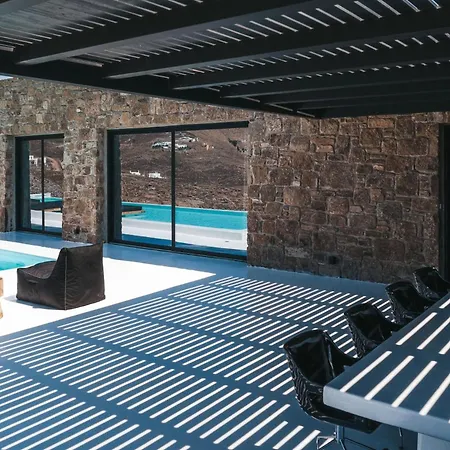 ヴィラ Wonderful Mykonos | Rohfa | 5 Bedrooms | Unique Aegean Sea Views | Private Infinity Pool | Ftelia Beach アノ・メラ